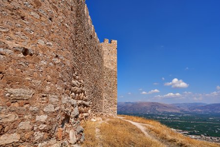 The fortifications of the citadel of Argos (Larissa Castle) on September 5, 2020 photo