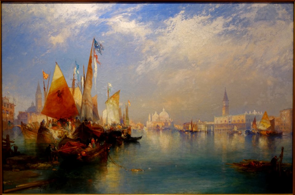 The Grand Canal, Venice, by Thomas Moran, 1899, oil on canvas - Portland Art Museum - Portland, Oregon - DSC08736