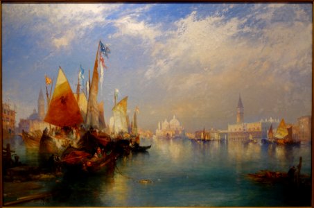 The Grand Canal, Venice, by Thomas Moran, 1899, oil on canvas - Portland Art Museum - Portland, Oregon - DSC08736
