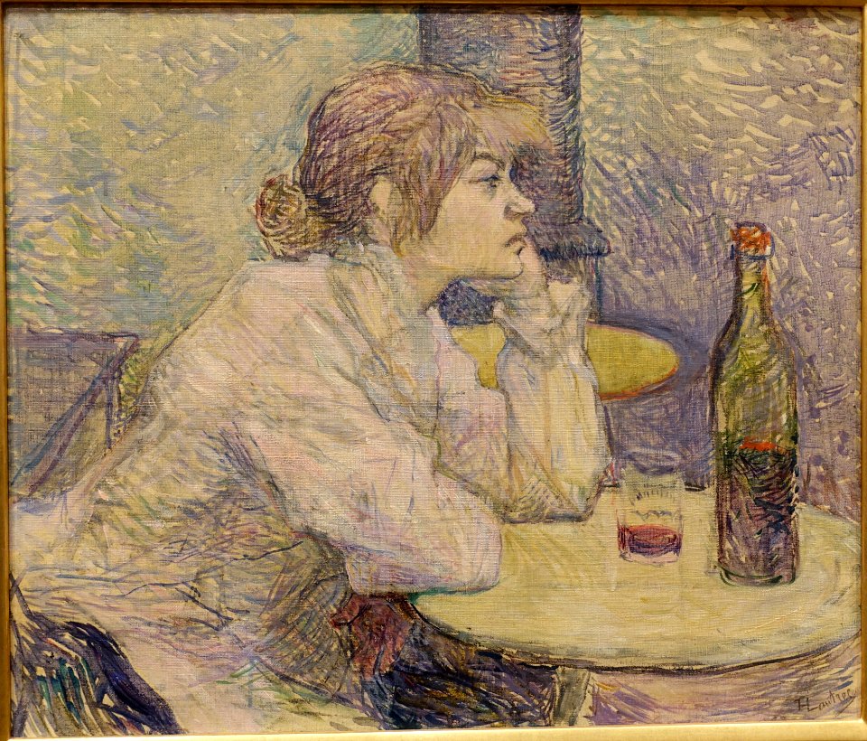 The Hangover (Suzanne Valadon), by Henri de Toulouse-Lautrec, 1887-1889, oil on canvas - Fogg Art Museum, Harvard University - DSC00697