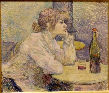 The Hangover (Suzanne Valadon), by Henri de Toulouse-Lautrec, 1887-1889, oil on canvas - Fogg Art Museum, Harvard University - DSC00697