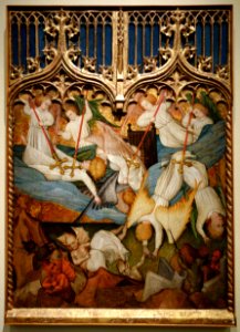 The Fall of the Angels by Nicolas Frances, Spain, c. 1440, tempera on panel - Cincinnati Art Museum - DSC04443