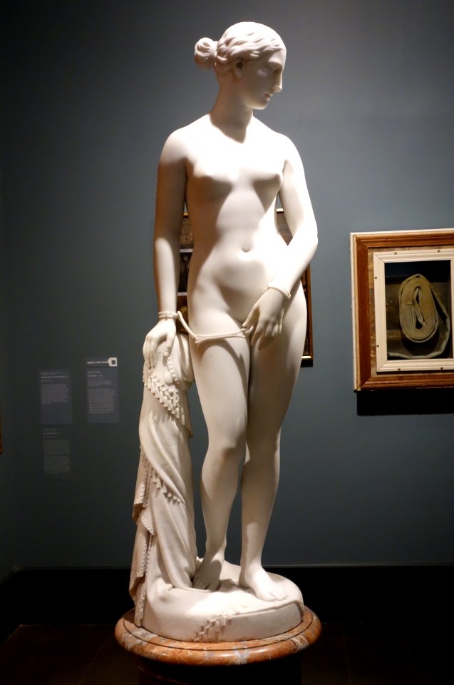 The Greek Slave by Hiram Powers, 1869, marble, view 1 - Brooklyn Museum - DSC09487