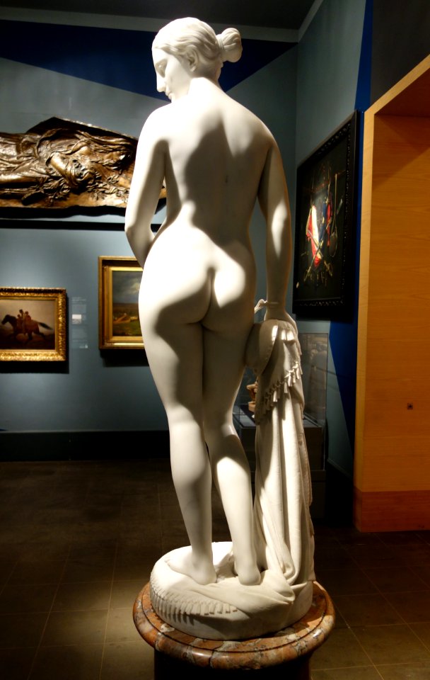The Greek Slave by Hiram Powers, 1869, marble, view 2 - Brooklyn Museum - DSC09491