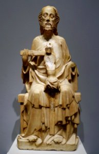 The Holy Trinity, sculptor unknown, Cluniac Abbey, France, 1300-1350, marble - Portland Art Museum - Portland, Oregon - DSC08944