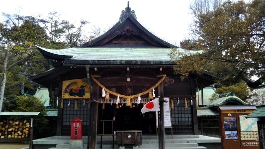 The Honden of Iminomiya shrine in Chofu