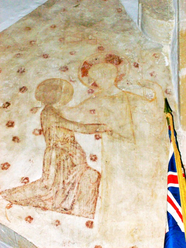 The Incredulity of St Thomas, wall painting, Rotherfield