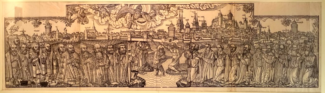 The Great Nuremberg Reformation, artist unknown, after 1558, woodcut - Stadtmuseum Fembohaus - Nuremberg, Germany - DSC02183