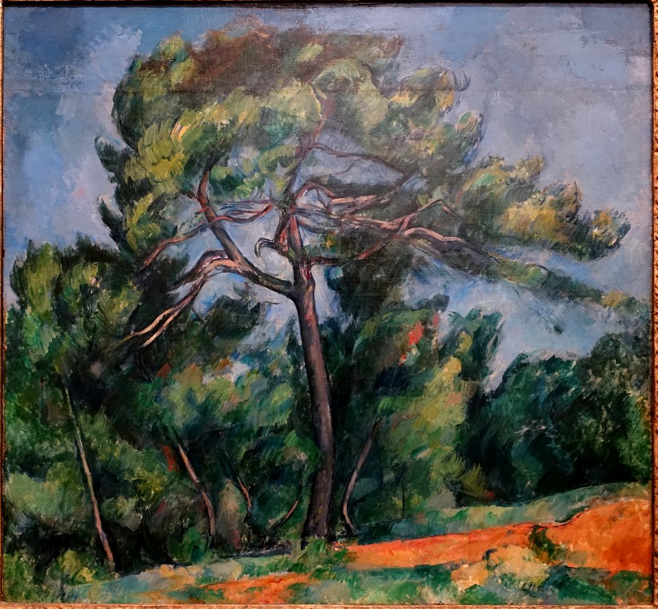 The Great Pine by Paul Cezanne, 1890-1896, oil on canvas - Museu de Arte de São Paulo - DSC07139