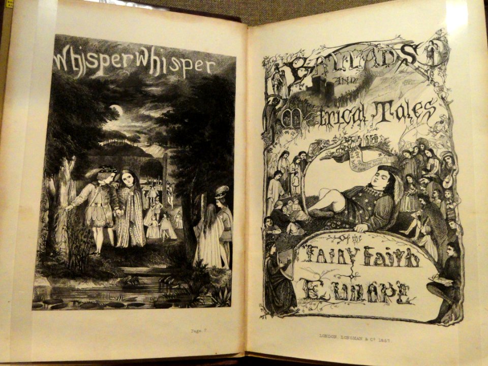 The Fairy Family - A Series of Ballads & Metrical Tales Illustrating the Fairy Mythology of Europe, 1st commissioned art by Edward Burne-Jones, Longman, 1857 - National Gallery of Art, Washington - DSC09792