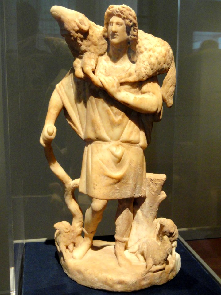The Good Shepherd, 280-290 AD, Late Roman, Asia Minor, marble - Cleveland Museum of Art - DSC08336