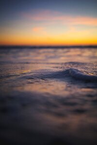 Foam waves tide photo