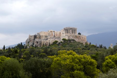 The Acropolis of Athens from the Pnyx on September 19, 2020 photo