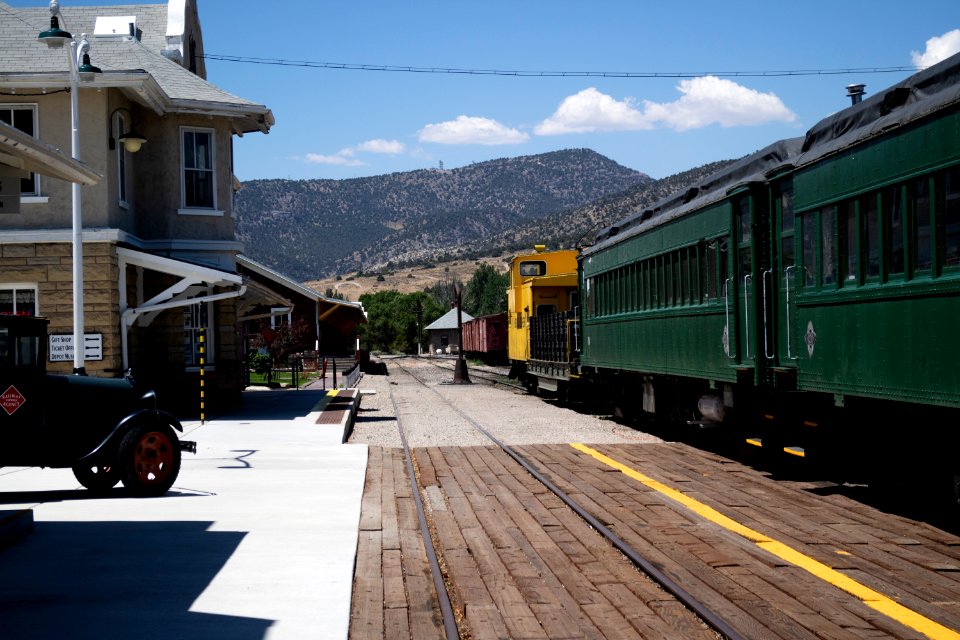 The Grounds of the Nevada Northern Railway Museum