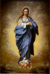 The Immaculate Conception by Juan de Sevilla, Spanish, 1660-1675, oil on canvas - Meadows Museum - Southern Methodist University - DSC05395