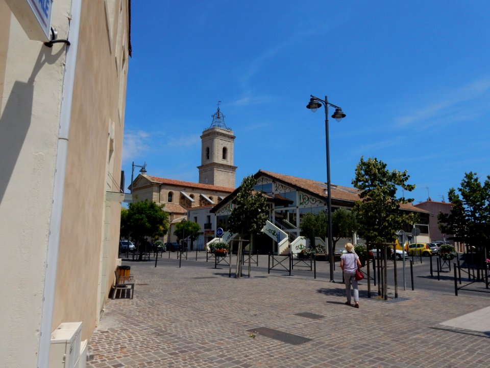The Imitated Cupola On Top Of The Bells Tower Of The Church In Marseillan And The Beautiful Les (161443547)