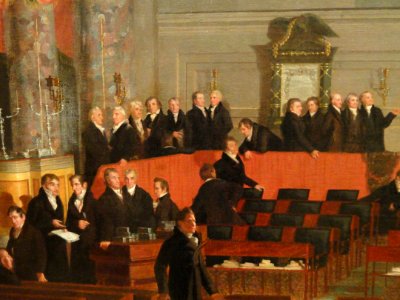 The House of Representatives by Samuel F. B. Morse, 1822-1823 (detail)
