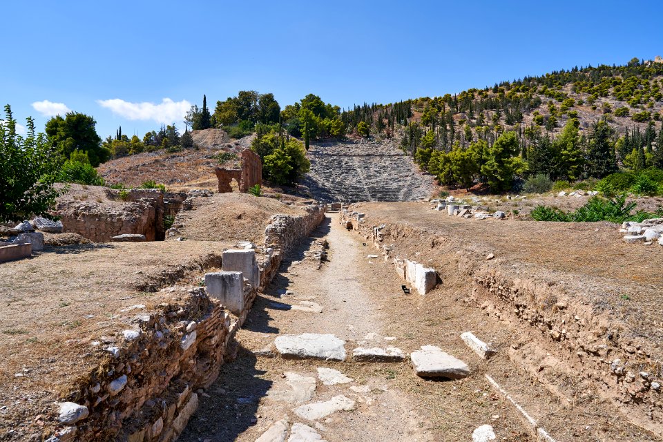 The ancient Theatre of Argos on September 5, 2020