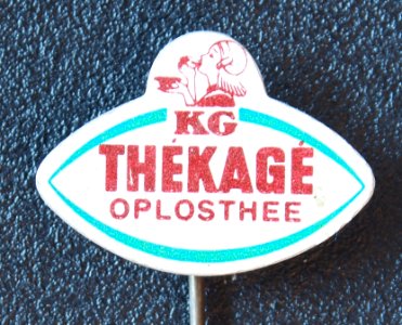 ThéKaGe oplosthee, reclame speldje