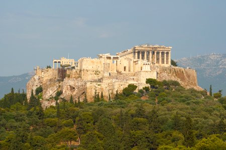 The Acropolis of Athens on August 1, 2020 photo