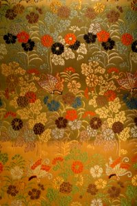 Textile sample, Japan, probably for Noh theater costume, first decades of 20th century - Östasiatiska museet, Stockholm - DSC09257