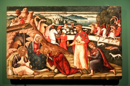 The Adoration of the Magi (16th cent.) by Ioannis Permeniatis (?) on February 8, 2020