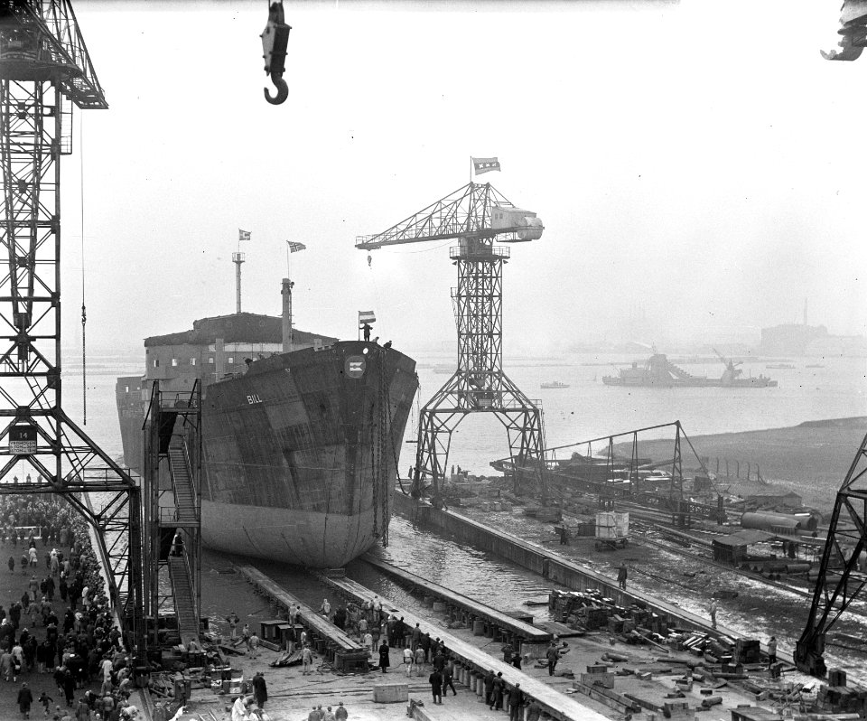 Tewaterlating Ss. Bill NDSM Amsterdam, Bestanddeelnr 904-9474