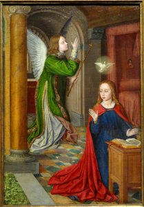 The Annunciation, 1490-1495, by Jean Hey (Master of Moulins) - Art Institute of Chicago - DSC09637