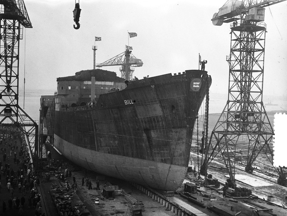 Tewaterlating Ss. Bill NDSM Amsterdam, Bestanddeelnr 904-9470