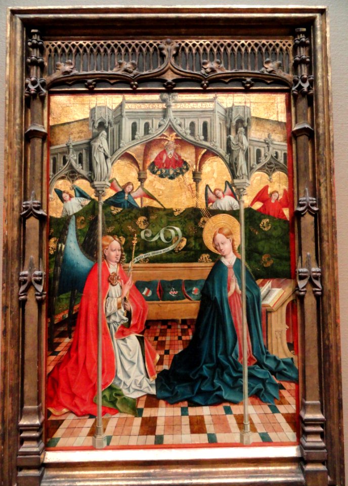 The Annunciation, by 1457, Johann Koerbecke - Art Institute of Chicago - DSC09627