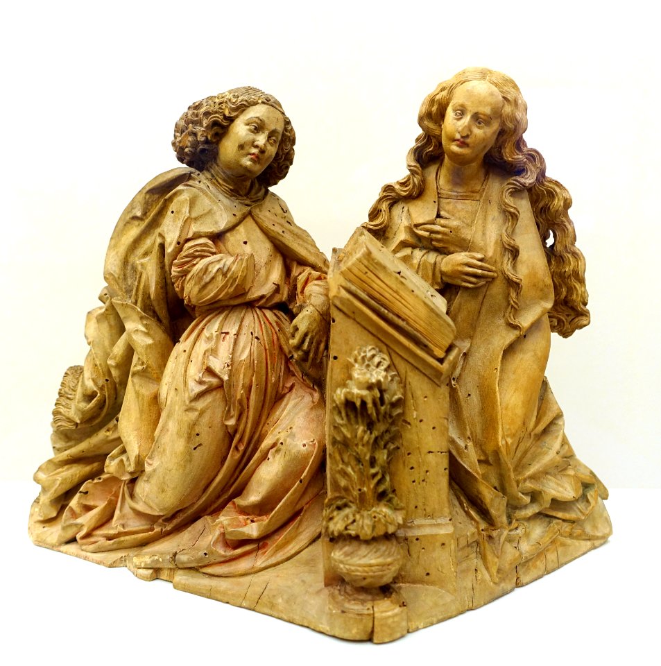 The Annunciation by Hans Wydyz, Freiburg im Breisgau, c. 1500, linden wood - Bode-Museum - DSC03327