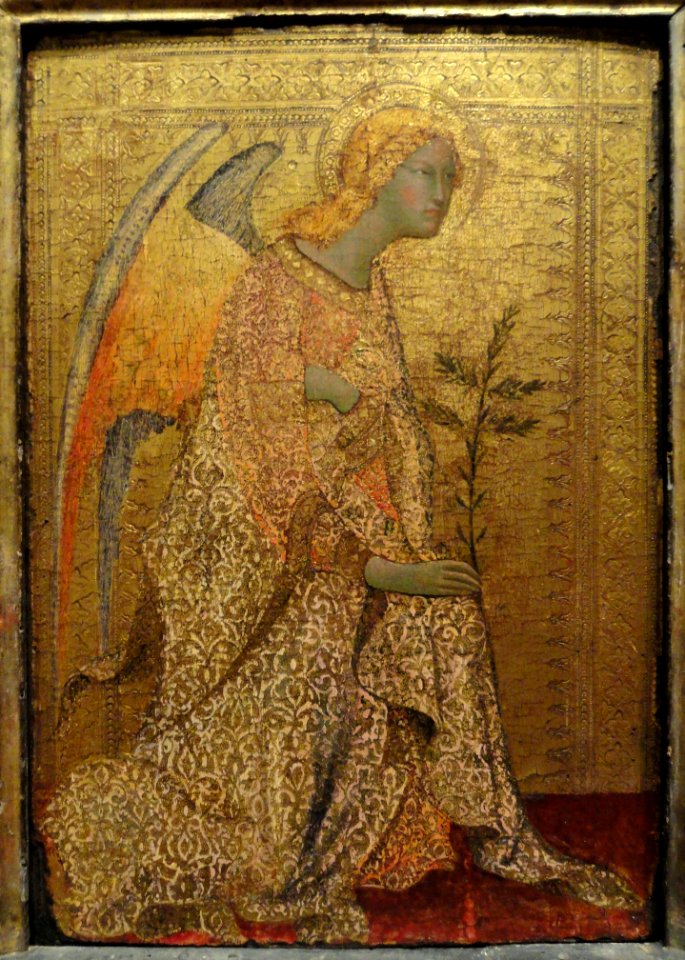 The Angel of the Annunciation by Simone Martini, c. 1333, tempera on panel - National Gallery of Art, Washington - DSC00170