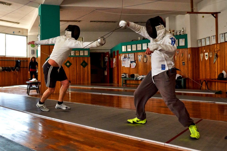 The 9th parry of the Épée fencer Agapitos Papadimitriou