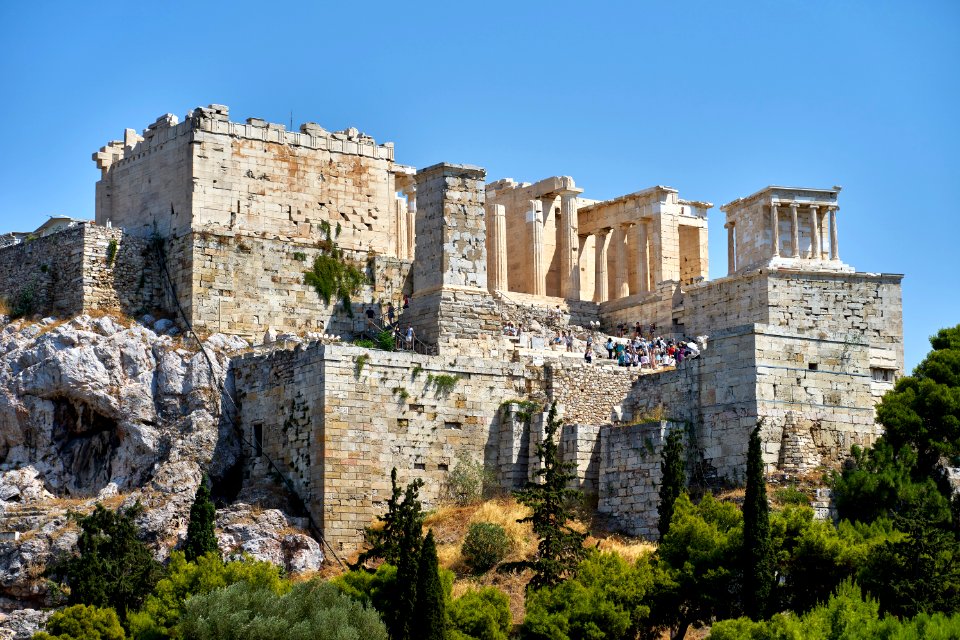 The Acropolis from the Areopagus on August 26, 2019