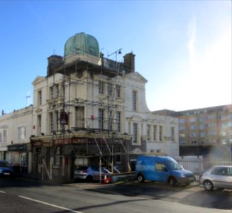 The Alibi pub, 22 Victoria Terrace, Kingsway, Hove (January 2017)