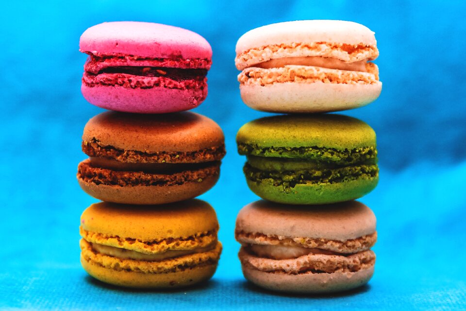 Colourful dessert food