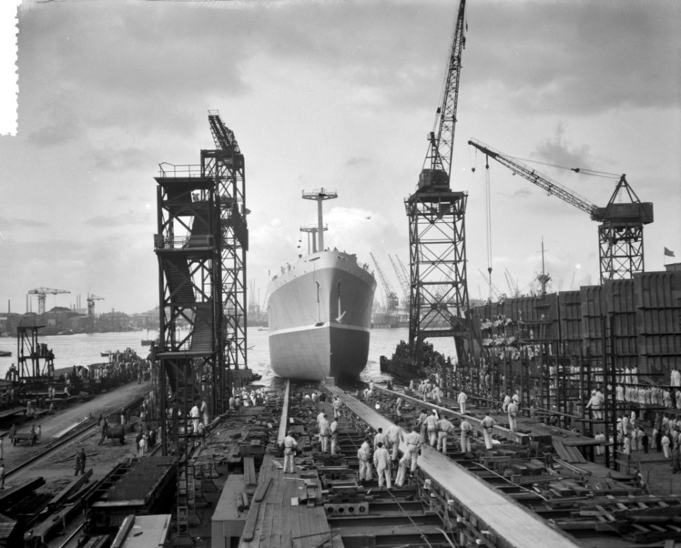 Tewaterlating Ms Merwelloyd RDU te Rotterdam, Bestanddeelnr 908-1453