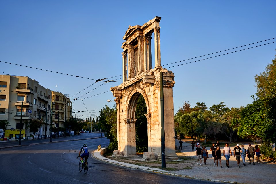 The Arch of Hadrian on July 16, 2020