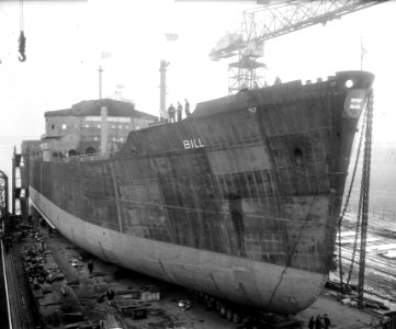 Tewaterlating Ss. Bill NDSM Amsterdam, Bestanddeelnr 904-9473