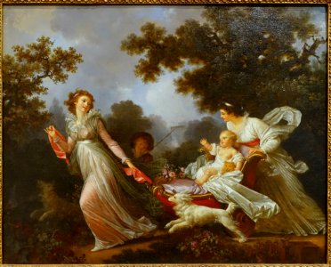 The Beloved Child, by Jean-Honore Fragonard and Marguerite Gerard, c. 1780-1785, oil on canvas - Fogg Art Museum, Harvard University - DSC02000