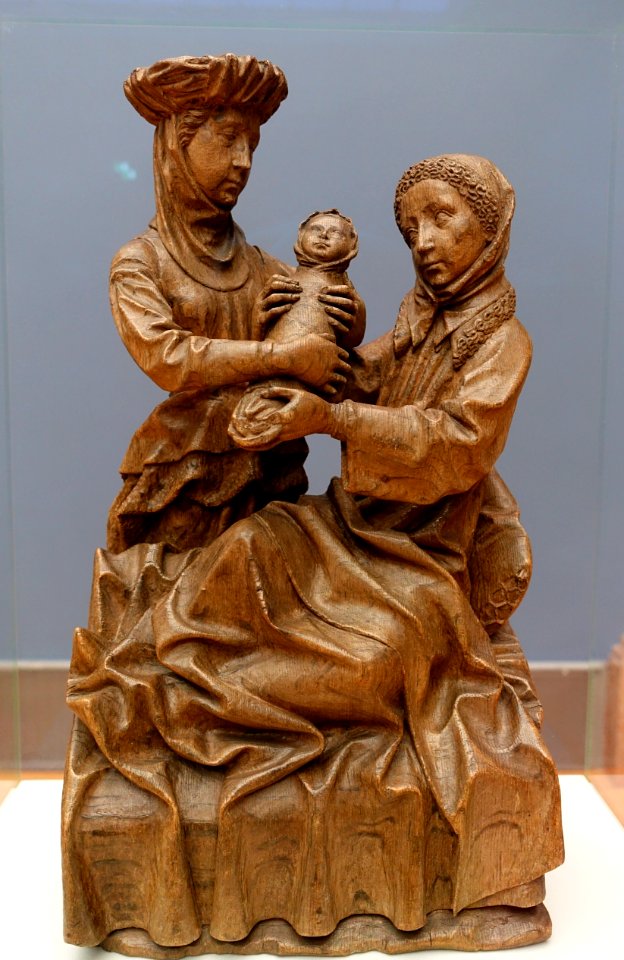 The Birth of the Virgin by the Meister von Joachim und Anna, c. 1450, oak - Bode-Museum - DSC03174