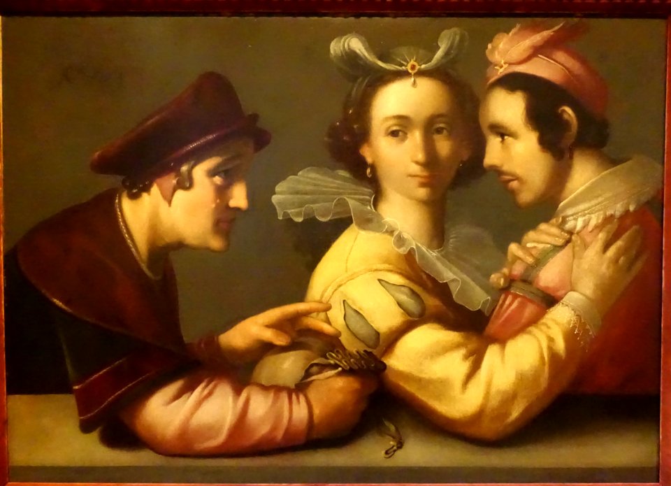 The Choice Between Young and Old, after Cornelis Cornelisz van Haarlem, 1594, oil on canvas - Krannert Art Museum, UIUC - DSC06315