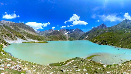 The beautiful Sheshnaag Lake at Jammu Kashmir India