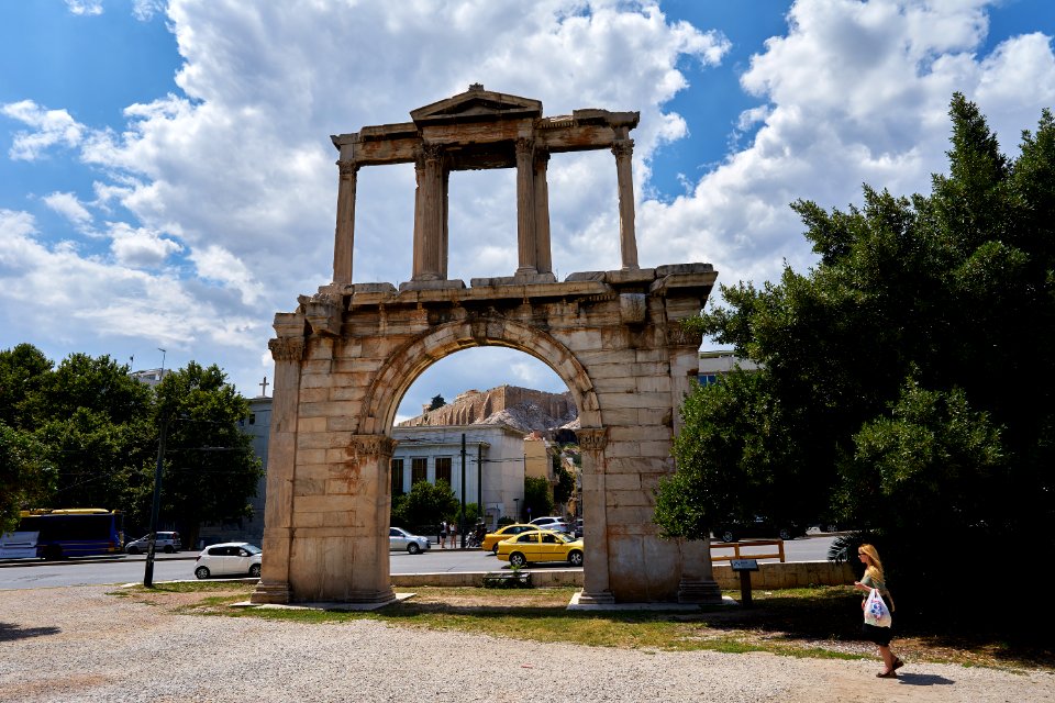 The Arch of Hadrian on June 25, 2020