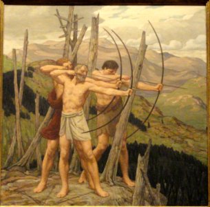 The Archers by Bryson Burroughs - Renwick Gallery - DSC08383