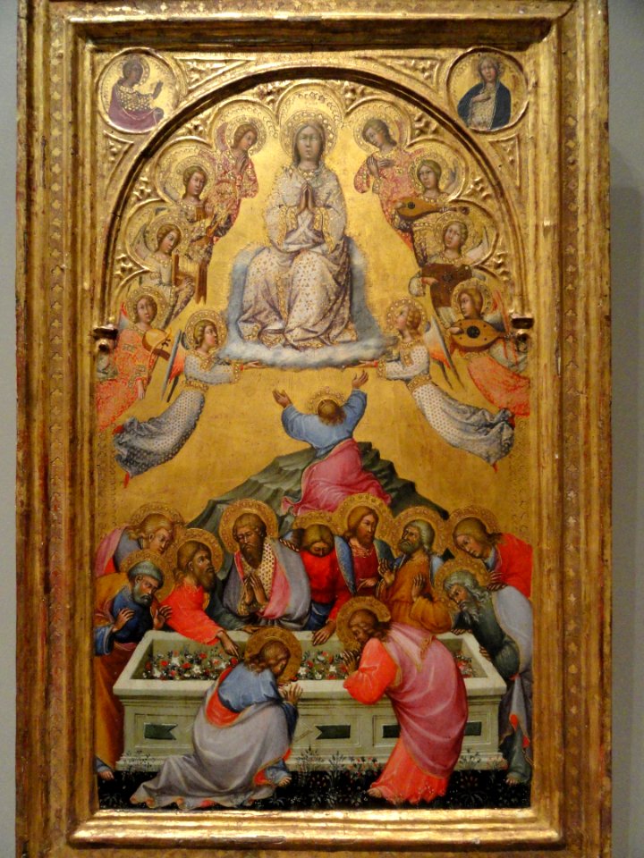 The Assumption of the Virgin by Paolo di Viovanni Fei, probably c. 1385, tempera on panel, view 1 - National Gallery of Art, Washington - DSC00147