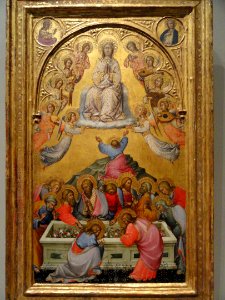 The Assumption of the Virgin by Paolo di Viovanni Fei, probably c. 1385, tempera on panel, view 1 - National Gallery of Art, Washington - DSC00147