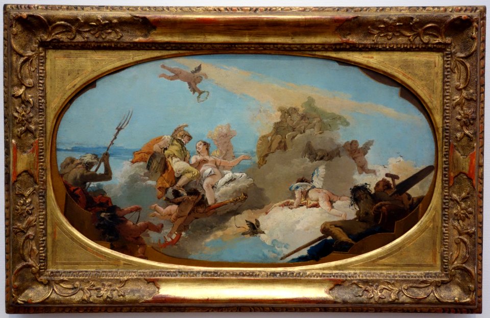 The Apotheosis of Admiral Vettor Pisani, by Giovanni Battista Tiepolo, c. 1743, oil on canvas - National Museum of Western Art, Tokyo - DSC08177