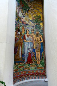 The Arts by Salvatore Lascari, view 1, installed 1930, glass mosaic - Currier Museum of Art - Manchester, NH - DSC07347