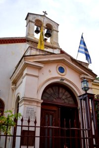 The Church of Holy Dormition Chrysokastriotissa in Plaka on August 9, 2020